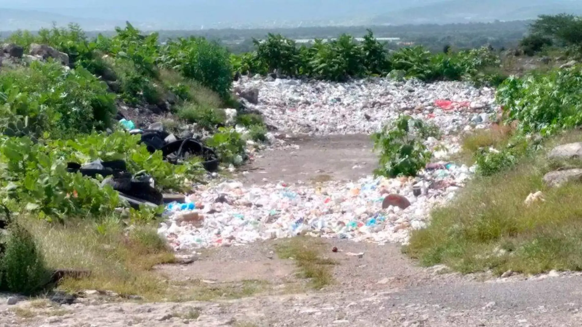 Enormes cantidades de basura en las calles de Tehuacan